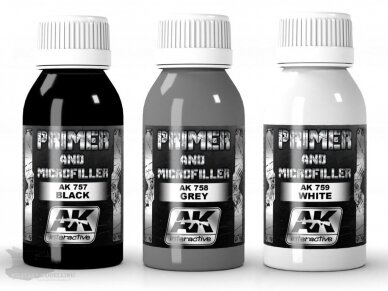 AK Interactive - GREY PRIMER AND MICROFILLER (серый грунт и микрофиллер), 100ml, AK758 3