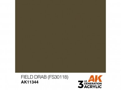 AK Interactive - Field Drab (FS30118) – AFV 3rd generation Akriliniai dažai, 17ml, AK11344 1 AK Interactive - Field Drab (FS30118) – AFV 3rd generation Akriliniai dažai, 17ml, AK11344 1