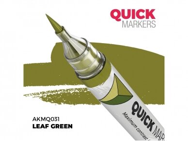AK Interactive - LEAF GREEN - QUICK MARKER (Маркер), AKMQ031