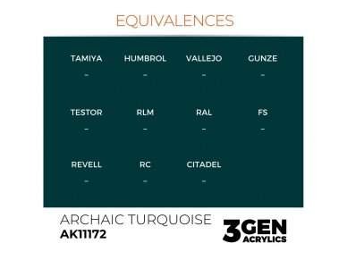 AK Interactive - Archaic Turquoise - standard 3rd generation Акриловые краски, 17ml, AK11172 2 AK Interactive - Archaic Turquoise - standard 3rd generation Акриловые краски, 17ml, AK11172 2