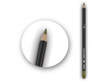 AK Interactive - Olive Green Weathering Pencil (pliiats), AK10006 1 AK Interactive - Olive Green Weathering Pencil (pliiats), AK10006 1