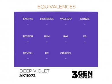 AK Interactive - Deep Violet - standard 3rd generation Acrylic paint, 17ml, AK11072 2 AK Interactive - Deep Violet - standard 3rd generation Acrylic paint, 17ml, AK11072 2
