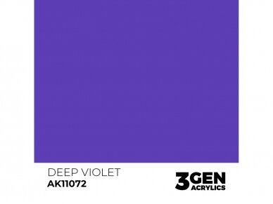 AK Interactive - Deep Violet - standard 3rd generation Akrüülvärv, 17ml, AK11072 1 AK Interactive - Deep Violet - standard 3rd generation Akrüülvärv, 17ml, AK11072 1