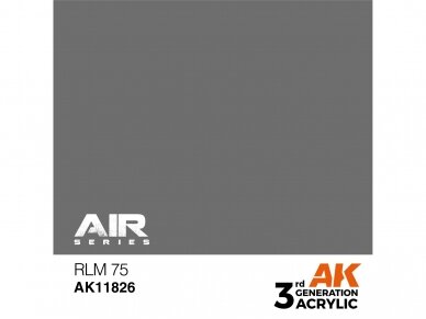 AK Interactive - RLM 75 – AIR 3rd generation Акриловые краски, 17ml, AK11826 1 AK Interactive - RLM 75 – AIR 3rd generation Акриловые краски, 17ml, AK11826 1
