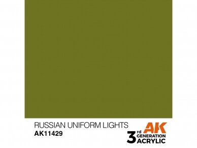 AK Interactive - RUSSIAN UNIFORM LIGHTS – FIGURES 3rd generation Akriliniai dažai, 17ml, AK11429 1