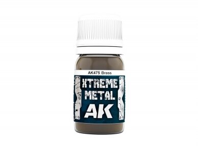 AK Interactive - BRASS XTREME METAL Emaliniai dažai, 30ml, AK475 1 AK Interactive - BRASS XTREME METAL Emaliniai dažai, 30ml, AK475 1