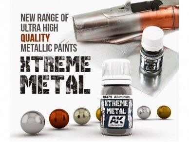 AK Interactive - PALE BRASS XTREME METAL Emailvärv, 30ml, AK672 4