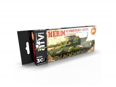 AK Interactive - MERDC Camouflage Colors - 3rd generation - Aкрил набор красок, AK11653 AK Interactive - MERDC Camouflage Colors - 3rd generation - Aкрил набор красок, AK11653