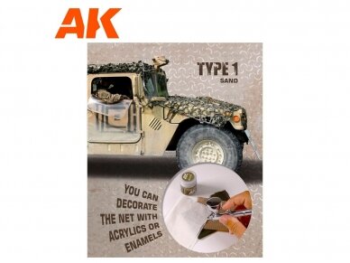 AK Interactive - Camouflage Net Sand TYPE 1, 1/35, AK8060 1