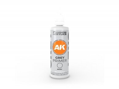 AK Interactive - GREY PRIMER – 3rd generation серый грунт, 100ml, AK11241