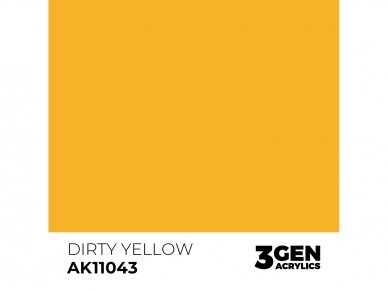 AK Interactive - Dirty Yellow - standard 3rd generation Akriliniai dažai, 17ml, AK11043 1 AK Interactive - Dirty Yellow - standard 3rd generation Akriliniai dažai, 17ml, AK11043 1