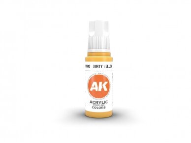 AK Interactive - Dirty Yellow - standard 3rd generation Acrylic paint, 17ml, AK11043 AK Interactive - Dirty Yellow - standard 3rd generation Acrylic paint, 17ml, AK11043