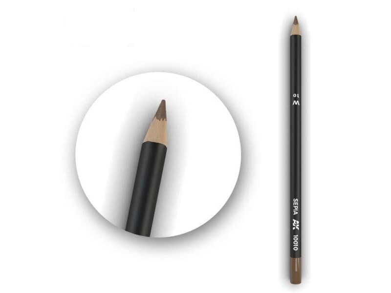 AK Interactive - Sepia Weathering Pencil (pliiats), AK10010 1 AK Interactive - Sepia Weathering Pencil (pliiats), AK10010 1