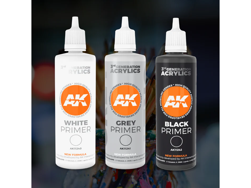 AK Interactive - WHITE PRIMER – 3rd generation белый грунт, 100ml, AK11240 2
