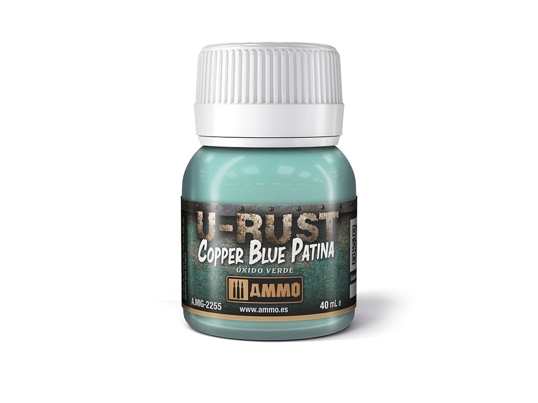 AMMO MIG - Novecošanas līdzeklis COPPER BLUE PATINA, 40ml, 2255 AMMO MIG - Novecošanas līdzeklis COPPER BLUE PATINA, 40ml, 2255