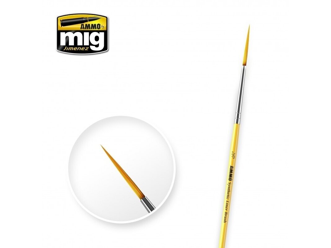 AMMO MIG - 3/0 Synthetic liner brush, 8590 AMMO MIG - 3/0 Synthetic liner brush, 8590
