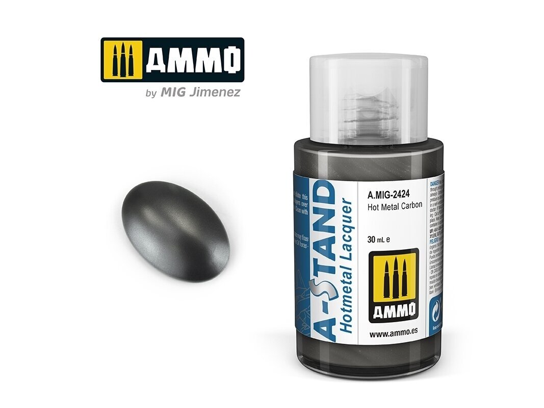 AMMO MIG - A-Stand värv Hot Metal Carbon, 30 ml, 2424 AMMO MIG - A-Stand värv Hot Metal Carbon, 30 ml, 2424