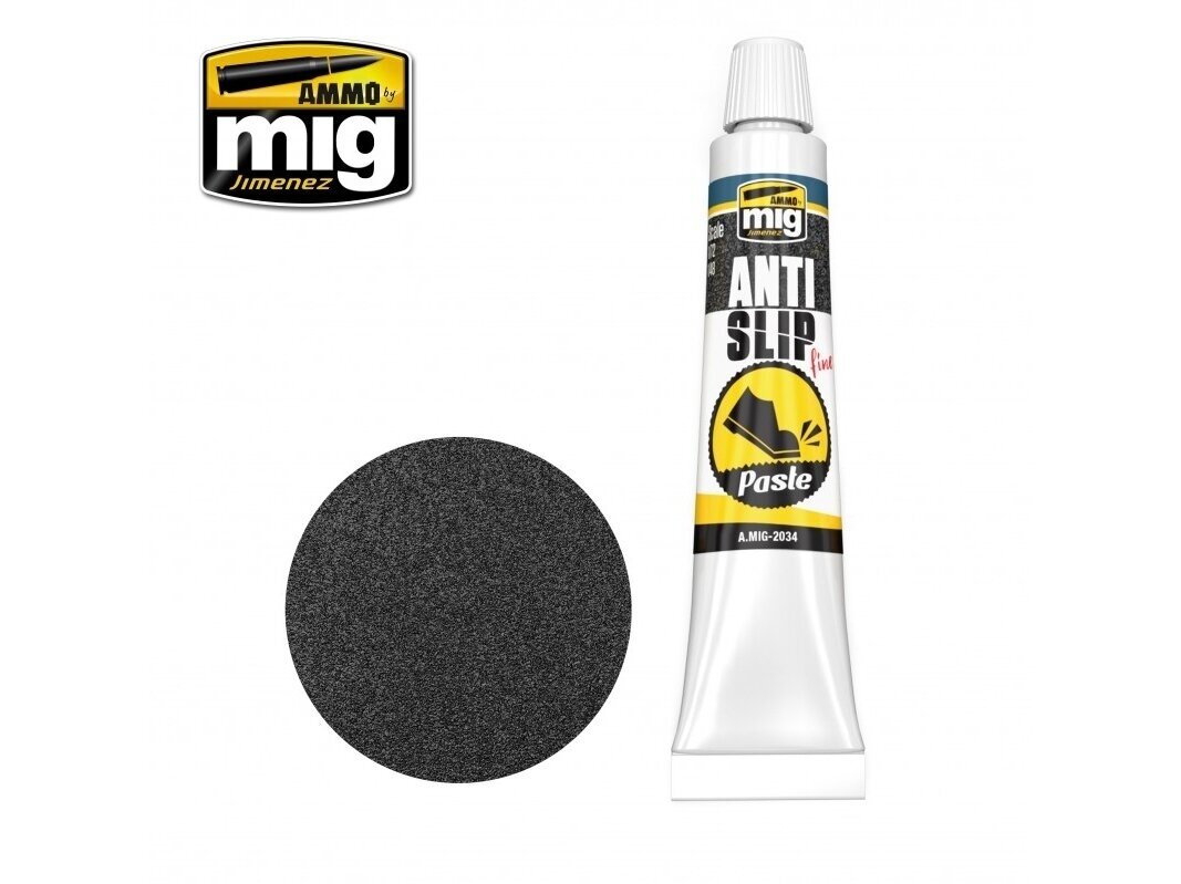 AMMO MIG - ANTI-SLIP PASTE - BLACK COLOR FOR 1/72 & 1/48, 20ml, 2034 AMMO MIG - ANTI-SLIP PASTE - BLACK COLOR FOR 1/72 & 1/48, 20ml, 2034