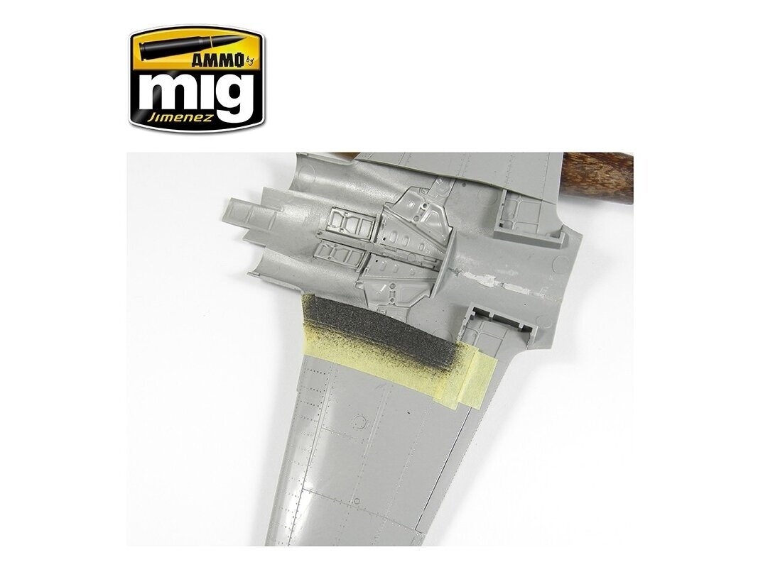 AMMO MIG - ANTI-SLIP PASTE - BLACK COLOR FOR 1/72 & 1/48 (Pretslīdes smilšu krāsa (akrila pasta)), 20ml, 2034 5 AMMO MIG - ANTI-SLIP PASTE - BLACK COLOR FOR 1/72 & 1/48 (Pretslīdes smilšu krāsa (akrila pasta)), 20ml, 2034 5