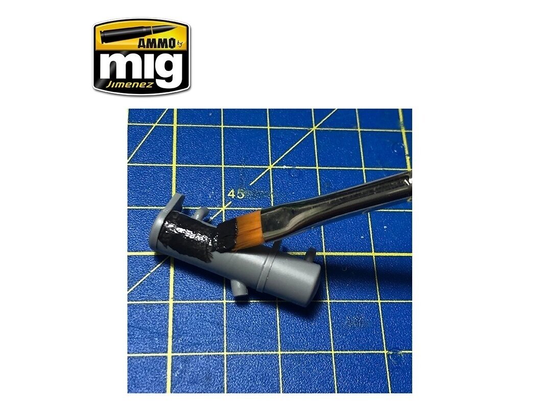 AMMO MIG - ANTI-SLIP PASTE - BLACK COLOR FOR 1/72 & 1/48 (Pretslīdes smilšu krāsa (akrila pasta)), 20ml, 2034 9 AMMO MIG - ANTI-SLIP PASTE - BLACK COLOR FOR 1/72 & 1/48 (Pretslīdes smilšu krāsa (akrila pasta)), 20ml, 2034 9