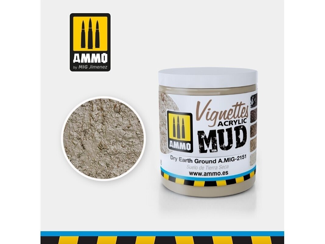 AMMO MIG - Akrüülmuda DRY EARTH GROUND, 100ml, 2151 AMMO MIG - Akrüülmuda DRY EARTH GROUND, 100ml, 2151