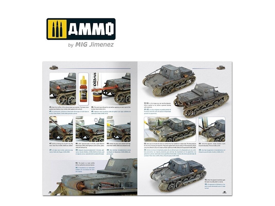 AMMO MIG - How to Paint Early WWII German Tanks 1936 - FEB 1943 (Multilingual), 6037 5
