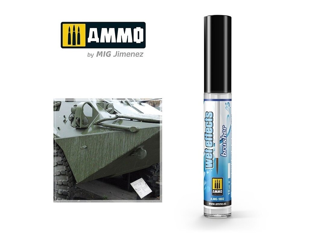 AMMO MIG - Novecošanas līdzeklis EFFECTS BRUSHER - Wet Effects, 1802 1 AMMO MIG - Novecošanas līdzeklis EFFECTS BRUSHER - Wet Effects, 1802 1