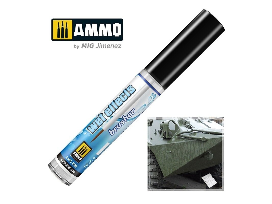 AMMO MIG - Vananemisvahend EFFECTS BRUSHER - Wet Effects, 1802 AMMO MIG - Vananemisvahend EFFECTS BRUSHER - Wet Effects, 1802