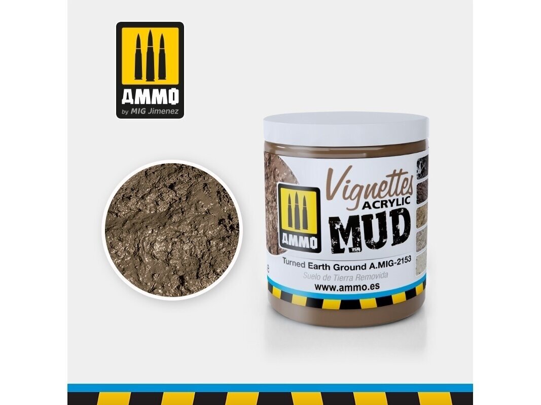AMMO MIG - Акриловая грязь TURNED EARTH GROUND, 100ml, 2153 AMMO MIG - Акриловая грязь TURNED EARTH GROUND, 100ml, 2153