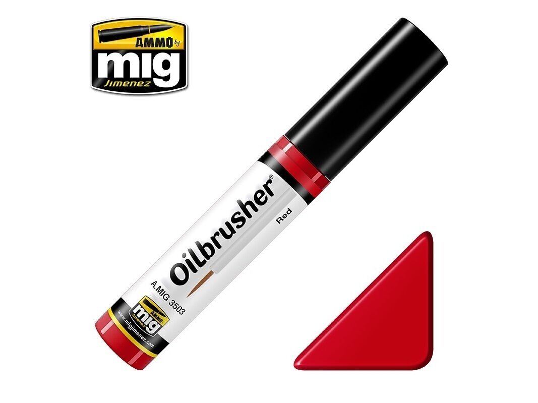 AMMO MIG - Sendinimo priemonė Oilbrusher - RED, 3503 AMMO MIG - Sendinimo priemonė Oilbrusher - RED, 3503