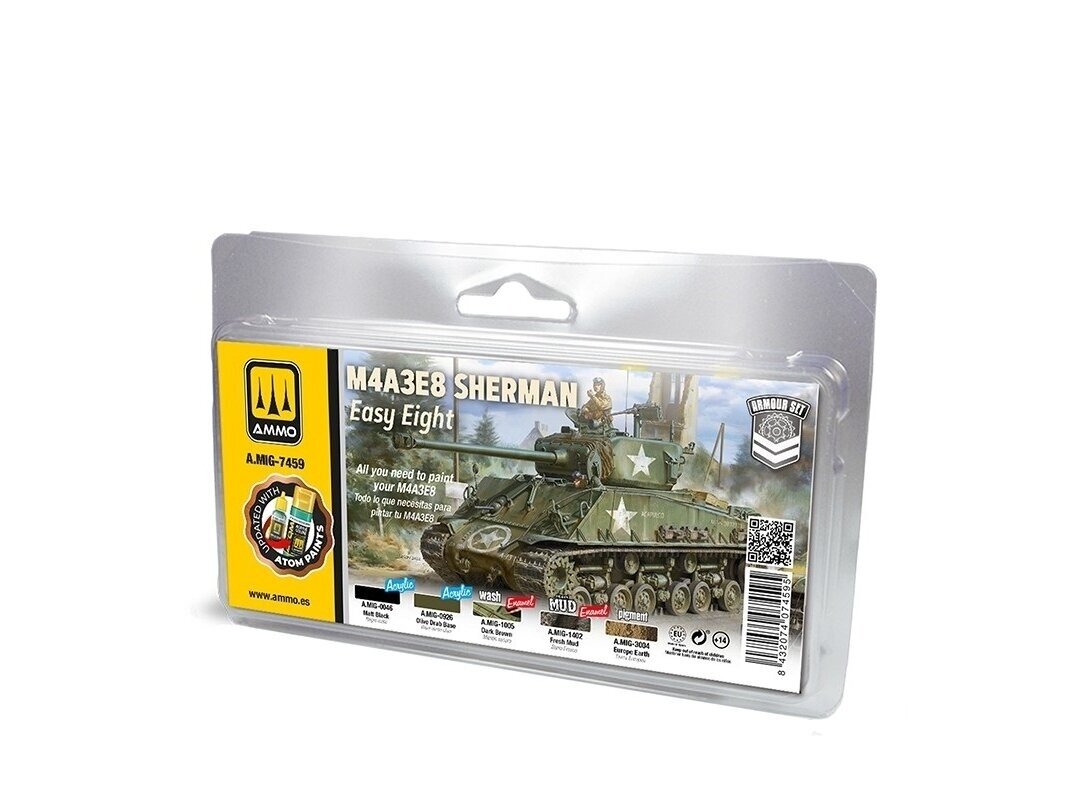 AMMO MIG - Sendinimo rinkinys M4A3E8 Sherman Easy Eight, 7459 1 AMMO MIG - Sendinimo rinkinys M4A3E8 Sherman Easy Eight, 7459 1