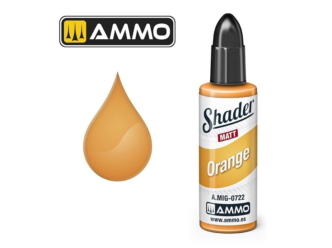 AMMO MIG - MATT SHADER paint Orange, 10 ml, 0722 AMMO MIG - MATT SHADER paint Orange, 10 ml, 0722