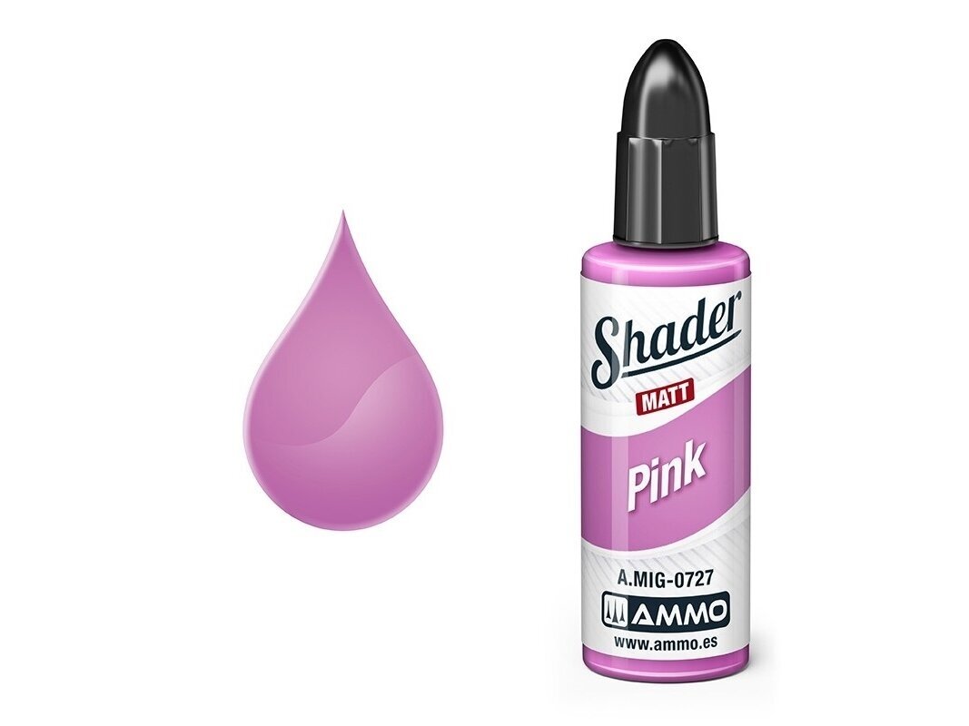 AMMO MIG - MATT SHADER krāsas Pink, 10 ml, 0727 1 AMMO MIG - MATT SHADER krāsas Pink, 10 ml, 0727 1
