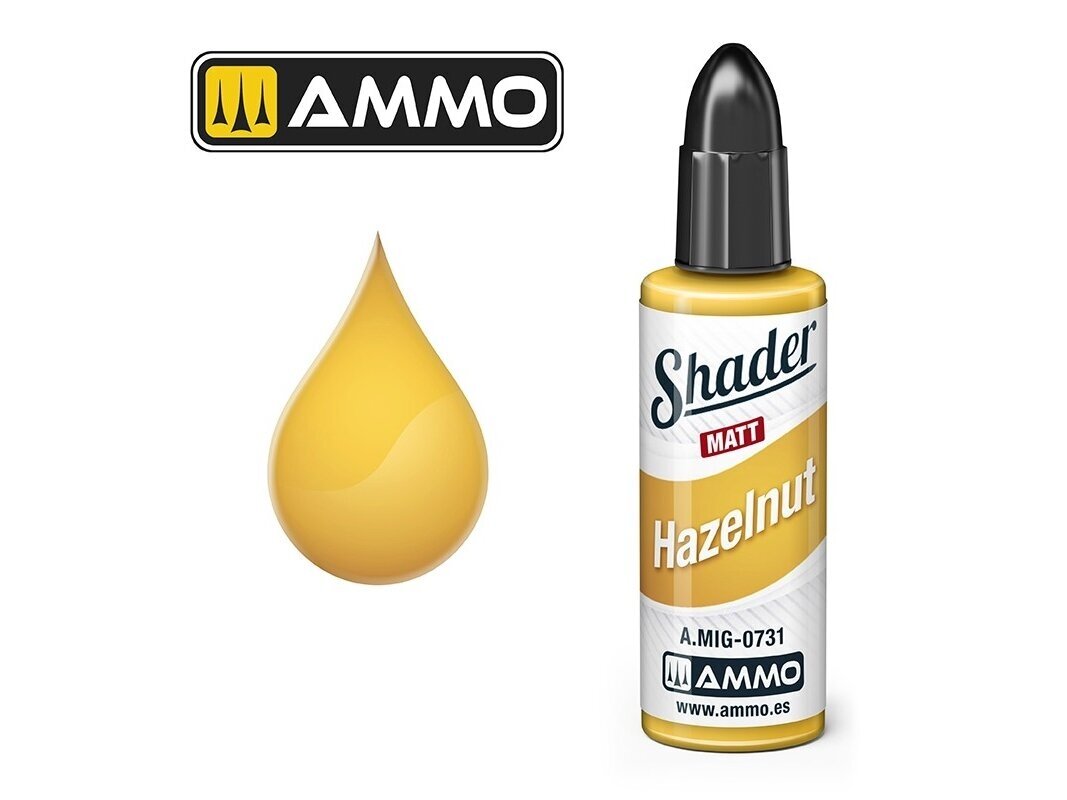 AMMO MIG - MATT SHADER värv Hazelnut, 10 ml, 0731 AMMO MIG - MATT SHADER värv Hazelnut, 10 ml, 0731
