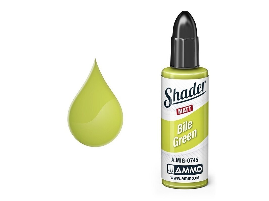 AMMO MIG - MATT SHADER краски Bile Green, 10 ml, 0745 1 AMMO MIG - MATT SHADER краски Bile Green, 10 ml, 0745 1