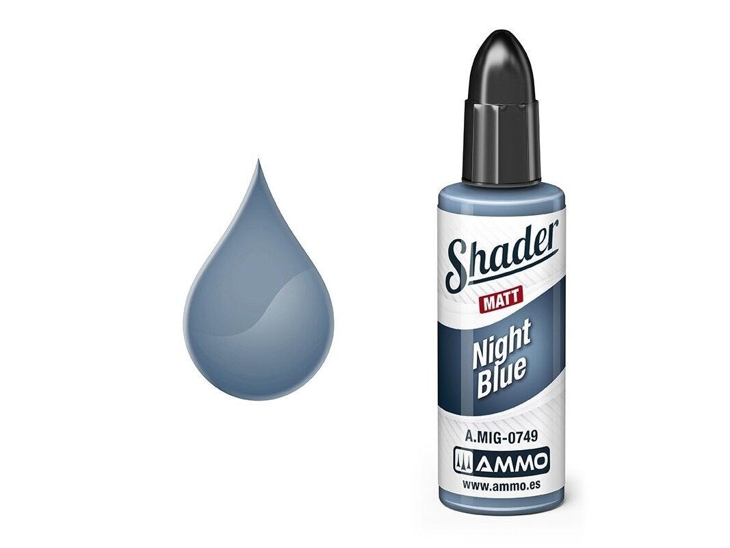 AMMO MIG - MATT SHADER paint Night Blue, 10 ml, 0749 1