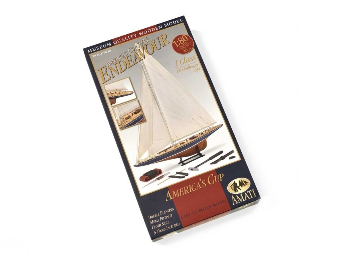 Amati - Endeavour Kit in Wood with 5 Tools, 1/80, B1700,10 Amati - Endeavour Kit in Wood with 5 Tools, 1/80, B1700,10
