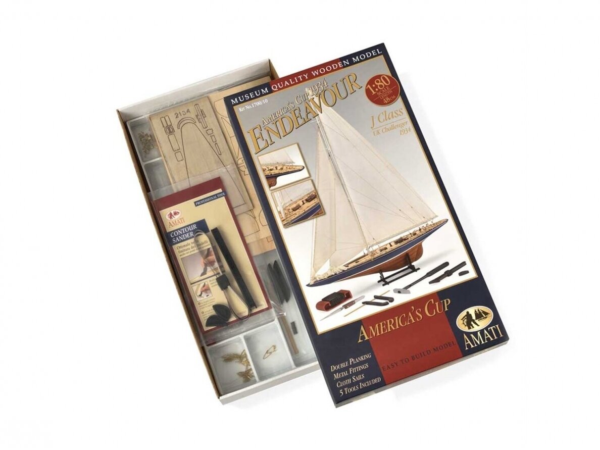Amati - Endeavour su įrankiais, 1/80, B1700,10 1 Amati - Endeavour su įrankiais, 1/80, B1700,10 1