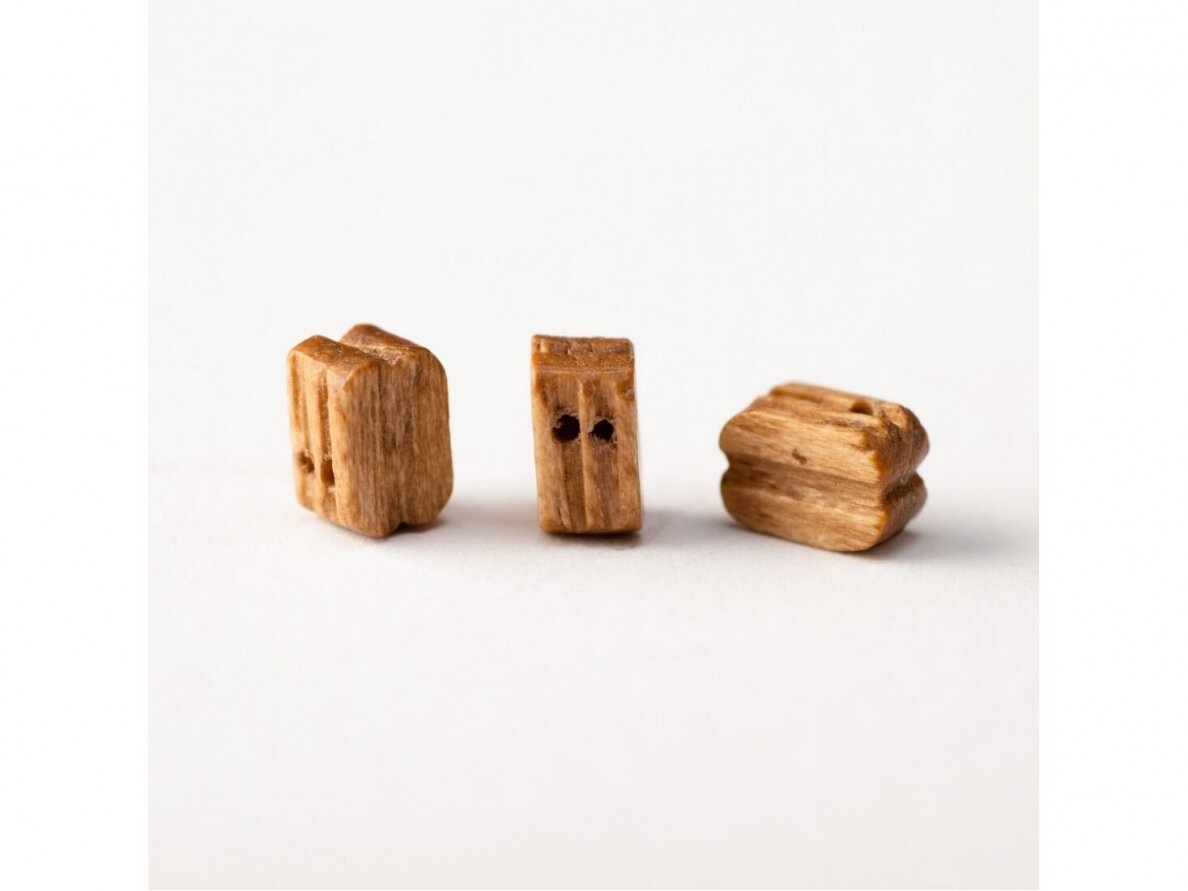 Amati - Walnut double blocks, 6mm, (100 pcs.), 4080,06 1 Amati - Walnut double blocks, 6mm, (100 pcs.), 4080,06 1