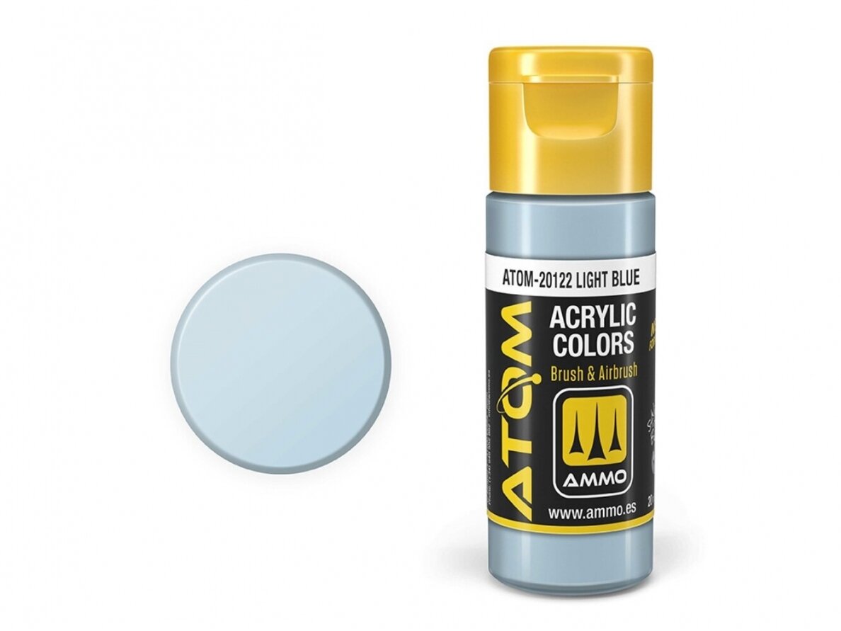 AMMO MIG - ATOM Akrüülvärv Light Blue, 20ml, 20122 1 AMMO MIG - ATOM Akrüülvärv Light Blue, 20ml, 20122 1