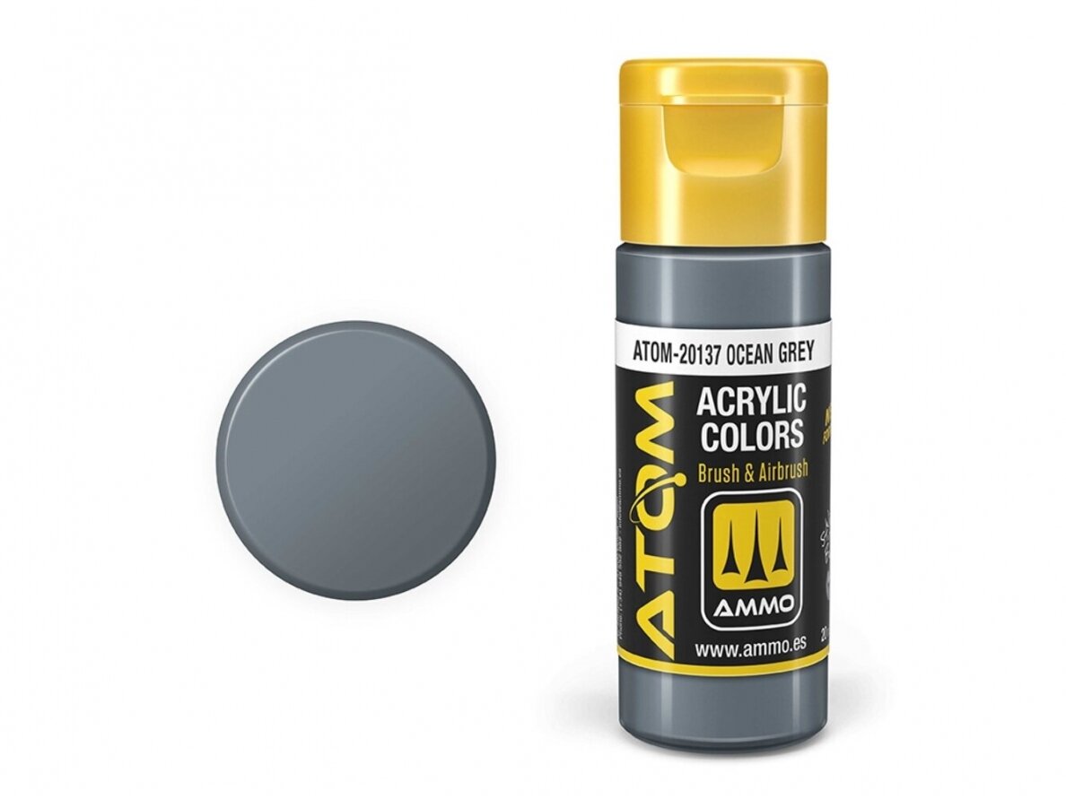 AMMO MIG - ATOM Акриловые Ocean Grey, 20ml, 20137 1 AMMO MIG - ATOM Акриловые Ocean Grey, 20ml, 20137 1