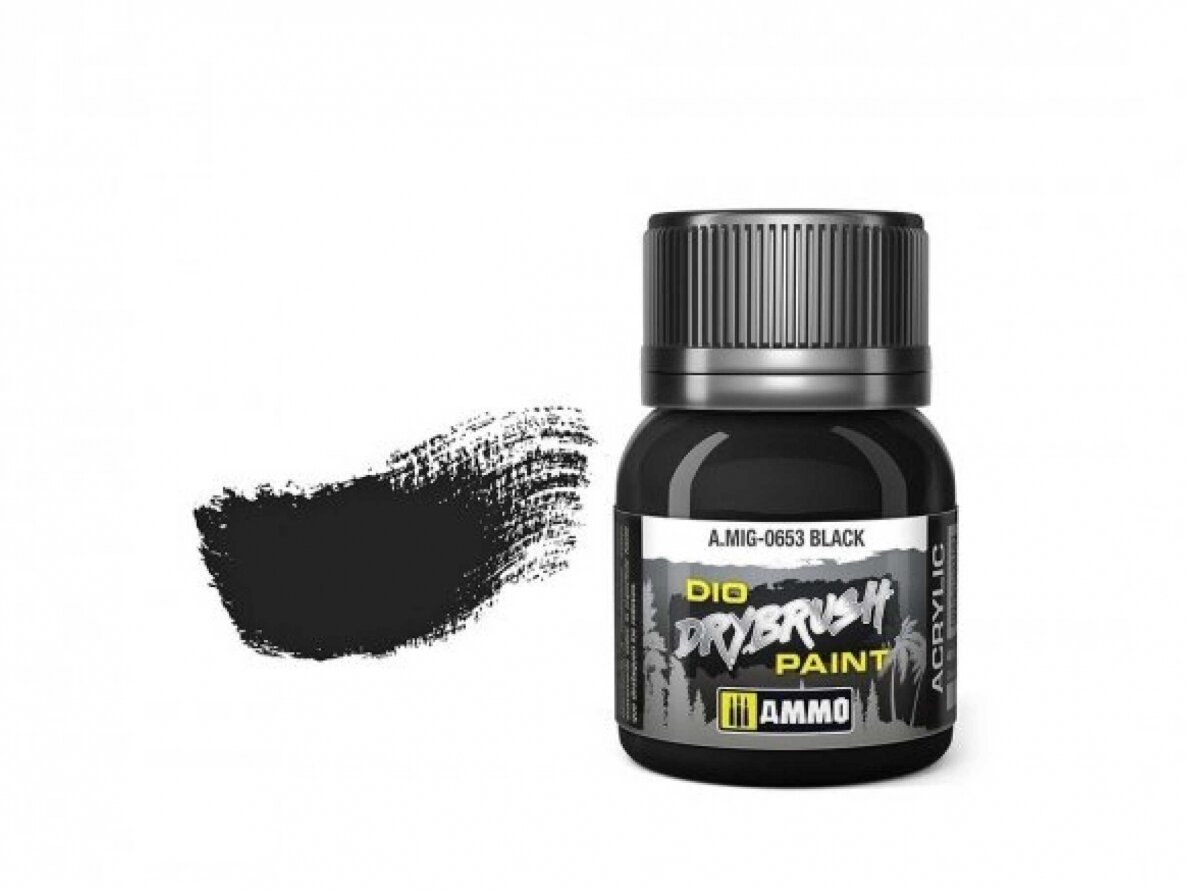 AMMO MIG - Vananemisvahend DRYBRUSH Black Brown, 40ml, 0653 1 AMMO MIG - Vananemisvahend DRYBRUSH Black Brown, 40ml, 0653 1