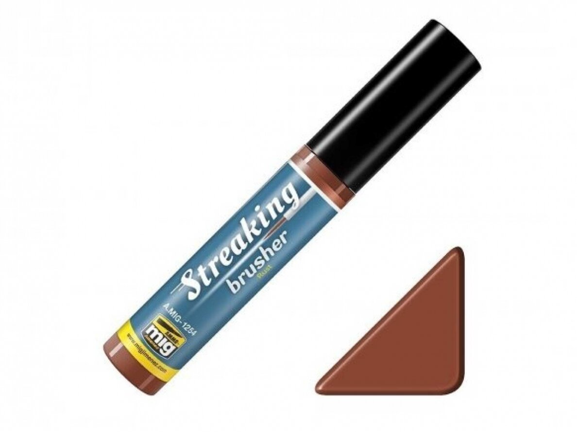 AMMO MIG - Weathering product STREAKINGBRUSHER Rust 1254 1 AMMO MIG - Weathering product STREAKINGBRUSHER Rust 1254 1