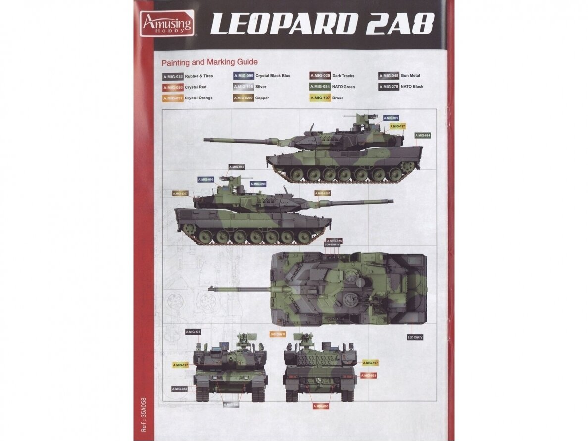 Amusing Hobby - Leopard 2 A8, 1/35, 35A058 14