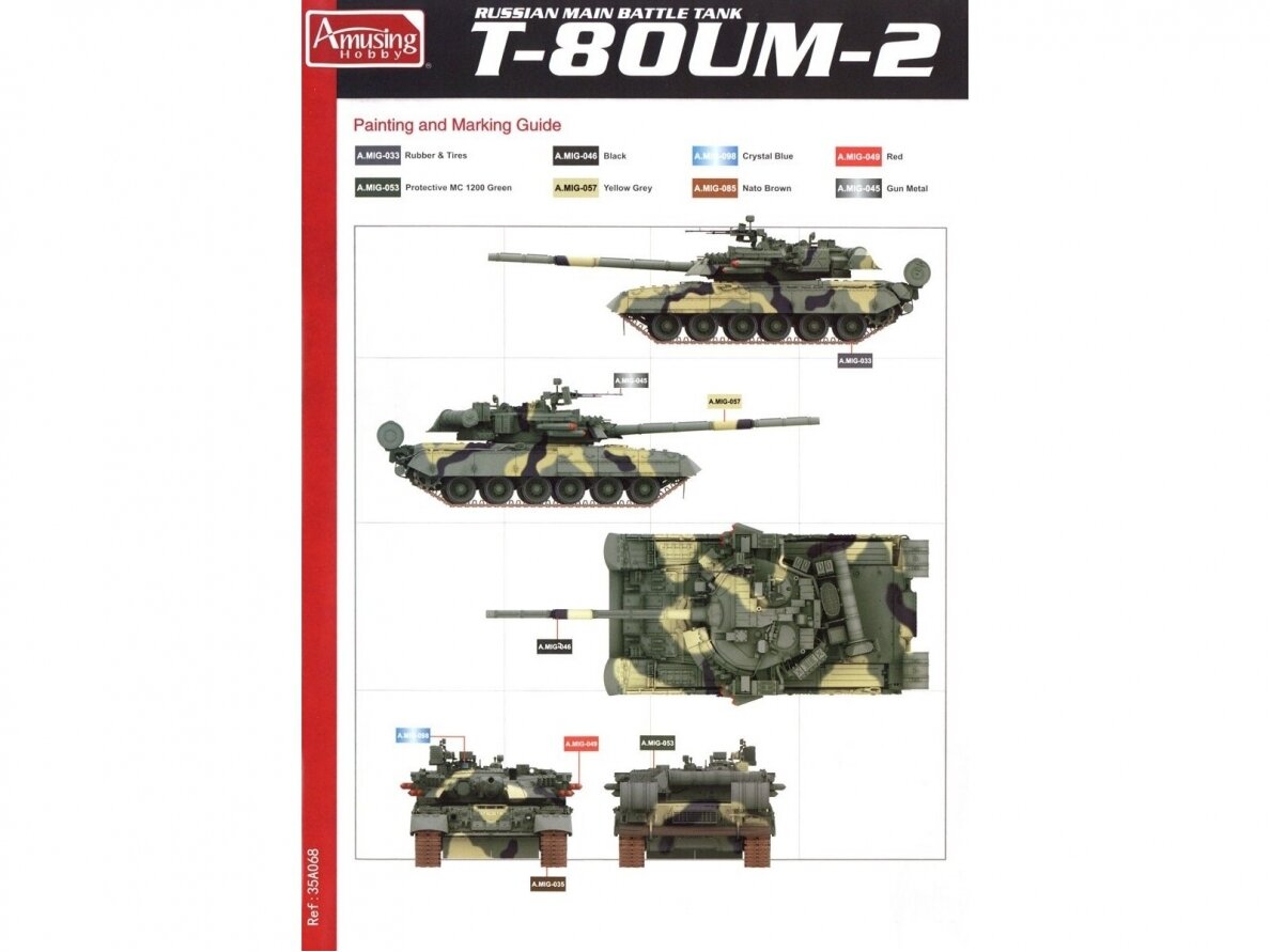 Amusing Hobby - T-80UM-2, 1/35, 35A068 6 Amusing Hobby - T-80UM-2, 1/35, 35A068 6