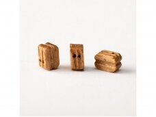 Amati - Walnut double blocks, 6mm, (100 pcs.), 4080,06 Amati - Walnut double blocks, 6mm, (100 pcs.), 4080,06