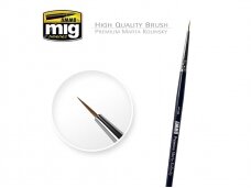 AMMO MIG - 5/0 PREMIUM MARTA KOLINSKY ROUND BRUSH, 8600