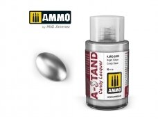 AMMO MIG - A-Stand paint Bright Silver Candy Base, 30 ml, 2450
