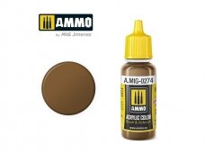 AMMO MIG - Akriliniai dažai FS-30118 Marrone Mimetico 1, 17ml, 0274