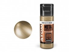 AMMO MIG - ATOM Акриловые краски METALLIC Brass, 20ml, 20173 AMMO MIG - ATOM Акриловые краски METALLIC Brass, 20ml, 20173